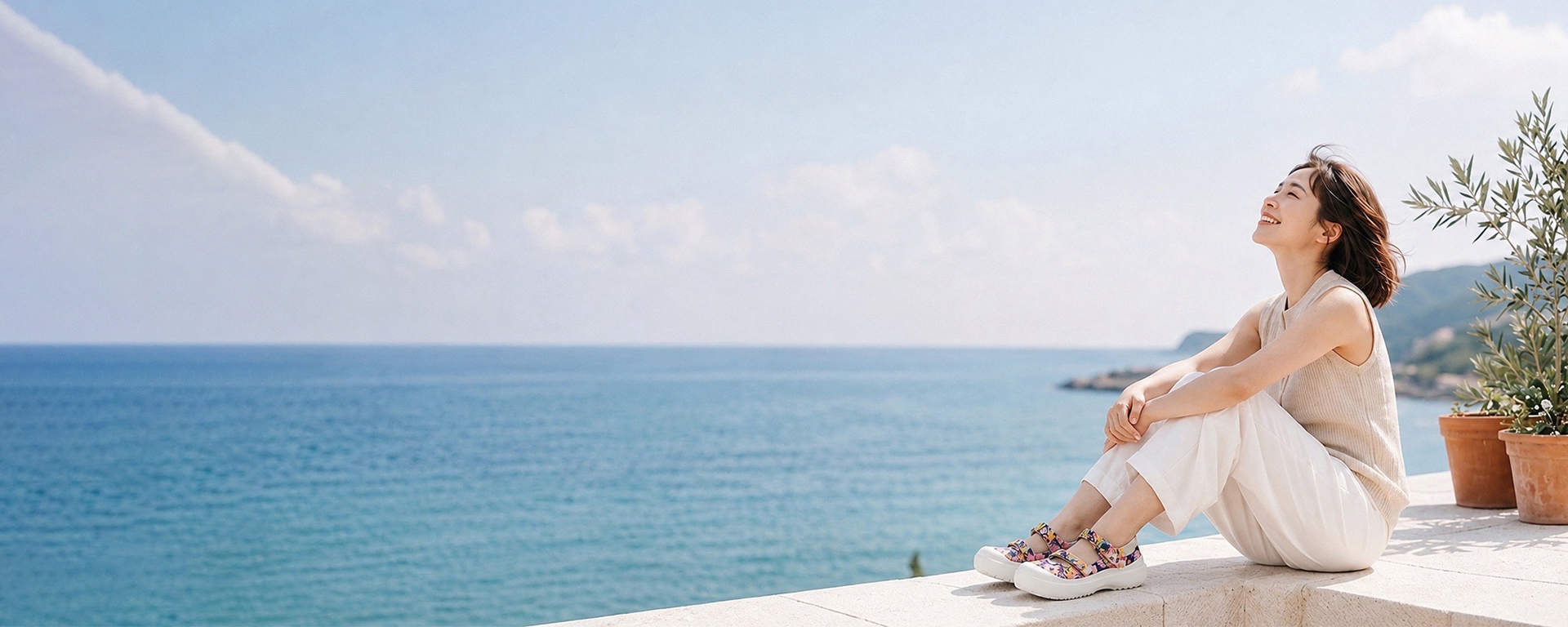ILR woman enjoying the moment outdoors
